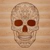 Intricate Skull Design Vector Art Illustrative skull design with intricate details, suitable for vector editing software.