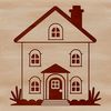 Vector illustration of a simple house design.