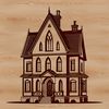 A simple, scalable illustration of a house for various design applications.