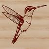 Vibrant Hummingbird Illustration for Vector Design A colorful hummingbird illustration designed for vector art and commercial or personal use in various design formats.