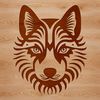 Beautiful Siberian Husky Design A Siberian Husky dog's head with an ornate design, suitable for personal or commercial use in various digital formats.