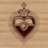 Sacred heart icon design available as a downloadable SVG file.