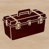 Toolbox Essentials for Crafting and DIY Projects A toolbox with various tools and equipment, ideal for DIY projects and crafting.