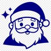 Vector illustration of Father Christmas in traditional attire, suitable for various commercial uses.