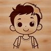 Little Boy Illustration in Vector Style A young boy illustrated in vector format as a clip art design.