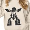 Free Moose Clipart for Personal Use An illustration of a majestic moose with a distinctive set of antlers.