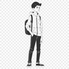 Young Figure Clip Art Design A child figure designed as a digital clip art.