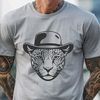 Wildlife Illustration - Jaguar Design A sleek big cat with spots, illustrated in vector format.