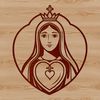 Beautiful Faith Symbolism A detailed illustration of a heart with an intricate design and symbolic meaning from various religious traditions.