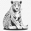 A detailed illustration of a jaguar, a large feline animal known for its distinctive markings.