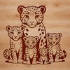 Free Vector Image of a Jaguari A large wild jaguar from the big cat family in a vector format.