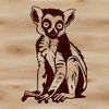 Wildlife SVG Clipart A high-quality vector illustration of a lemur, suitable for various graphic design applications.