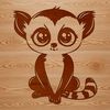 Illustrated lemur animal vector design