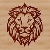 A lion's head with a distinctive mane, suitable for vector design projects.