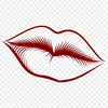 Detailed Human Lips SVG Design A detailed illustration of human lips anatomy.