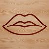 Vector Lip Graphic for Download Human lips anatomy illustration in vector format.
