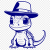 A colorful lizard illustration in vector format.