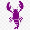 Colorful Lobster Graphic An SVG graphic representation of a lobster, a marine animal often used as clip art for various designs and crafts.