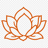 Lotus Motif Vector Graphic An editable vector design of a classic Asian-inspired lotus plant motif.