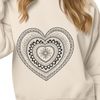 Beautiful Vector Art Mandala Heart A colorful mandala design featuring a heart shape, suitable for digital art projects and crafting.
