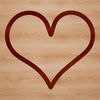 Beautiful Line Heart Shape Simple line drawing of a love heart shape, suitable for digital design.