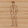 Simple Man Illustration SVG An SVG graphic illustration of a man.