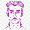 Neutral Pose SVG Image Download A minimalist illustration of a man in a neutral pose.