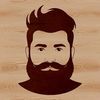 SVG Man Illustration with Beard Male figure with facial hair in a vector format, suitable for graphic design and digital art.