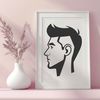 Free SVG Man Design A male figure created in a vector design style using SVG format.