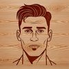 Male Figure Illustration in Scalable Graphics An illustration of a person created using scalable graphics technology for easy resizing and editing.