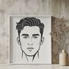 Man Illustration Vector Graphic A high-quality SVG image of a man designed for versatile design applications.