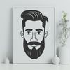 Vector Image of a Man A vector graphic representation of an adult man.