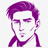 Simple Male SVG Outline A simple outline design of a man created as a scalable graphic.