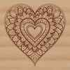 Free Vector Love Pattern A symmetrical heart pattern made up of intricate floral designs, suitable for vector graphics and digital art.