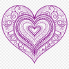 Colorful Heart Mandala Design A colorful mandala design featuring a heart shape, suitable for digital printing or cutting with a machine.