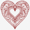 Colorful Mandalas for Crafting A colorful mandala design featuring a heart shape, created using vector art.