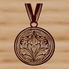 Beautiful Medal Design for Crafting and Projects A downloadable SVG medal template for crafting and design projects.