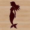 Enchanting Underwater Maiden in Vector Design Mythical aquatic creature design in vector format.