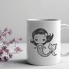 Myths Come Alive with This Mermaid Illustration A digital illustration of a mythical underwater creature with human upper body and fish lower body.