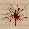 Beautiful Messy Texture Vector Icon A colorful splat shape with a messy texture, suitable for use in vector art designs.