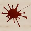 A stylized illustration of a splat shape in vector format