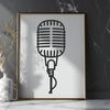 Vector Microphone Icon in High-Resolution Format Illustrated digital microphone icon in vector format.
