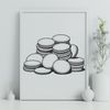 SVG Coin Designs and Illustrations A set of 3D illustration coins in various denominations.