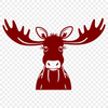 A large, antlered wild animal in a vector format, suitable for graphic design and printing.