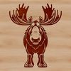 Moose Animal Icon SVG Graphic SVG graphic design featuring an animal icon of a moose.