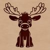 Free Moose Clip Art A stylized illustration of a moose in vector format.