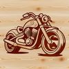 Free Vector Motorcycle Icon A simple design concept featuring a motorbike as a clip art element.