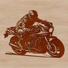 Vector illustration of a motorbike with sleek design, ideal for digital cutting and crafting projects.