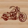 Simple Vehicle SVG Design A simple illustration of a motorcycle with sleek lines and basic design elements.