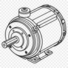 Electric Motor Diagram Vector Graphics High-tech electric motor diagram in vector format.